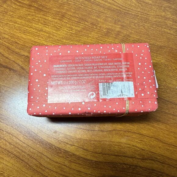 2x Castelbel 2 Pack Scented Bar Soap 7oz Caramelized Almond Christmas Holiday - Picture 4 of 4